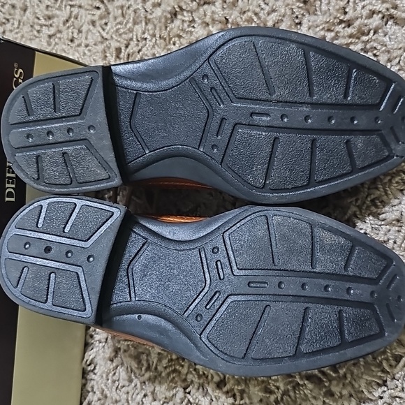 Deer Stags Boy's Brown Ace Wing Tip Oxford Shoes Lace Up - Picture 3 of 8